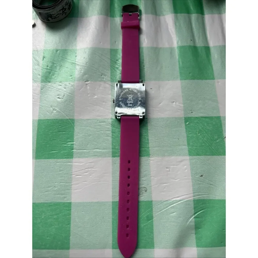 Yaki Silver Tone Pink Dial And Band Women’s Quartz Watch